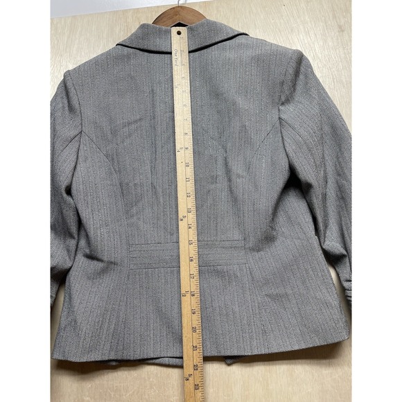 EXPRESS Women's Dress Blazer Women's  Sz 6 Button Suit Top‎ Gray RN#55285 - Picture 9 of 13